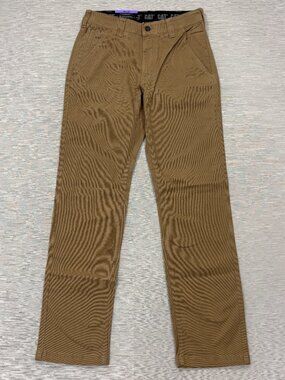 CAT Caterpillar Utility Work Pants Mens 30 x 34 Brown Flex Waistband Cell Pocket